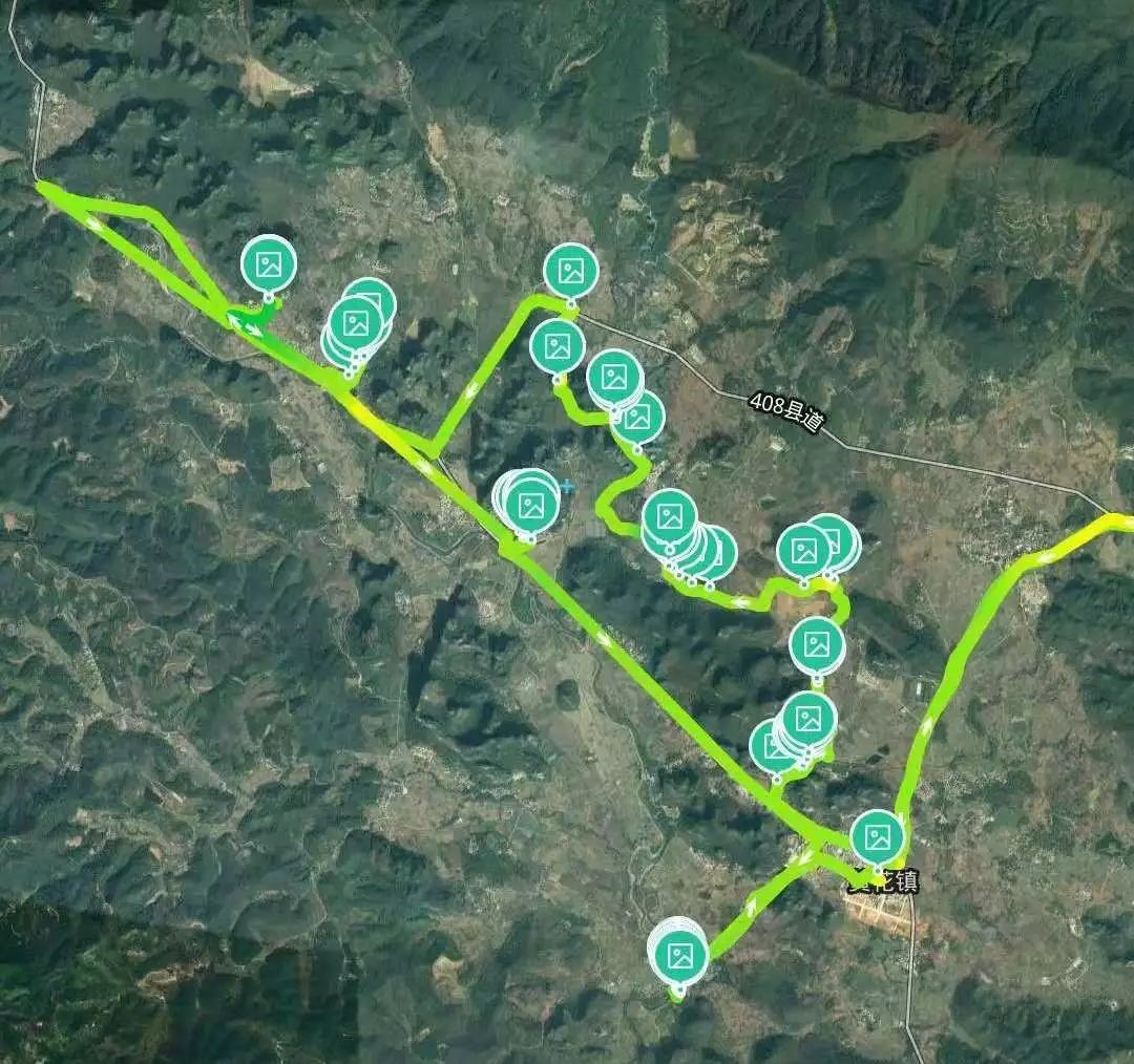 上午“长征”的路线图